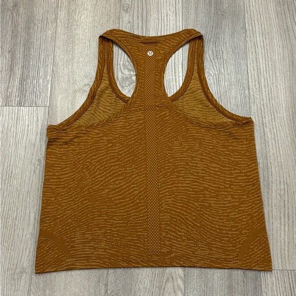 SOLD- Lululemon Size 10 Swiftly Top Tech Racerback 2.0 Race Length Copper Brown - Picture 7 of 10